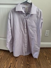 Peter Millar Purple Check Dress Shirt 17 Long