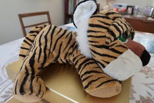 Russ Berrie Tuffley Big Eyes Tiger Soft Toy  Plush Stuffed Animal - 13 Inch Long