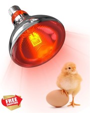 TobeBright Infrared Heat Lamp Bulb, 150W Red Light, Chicken Brooder