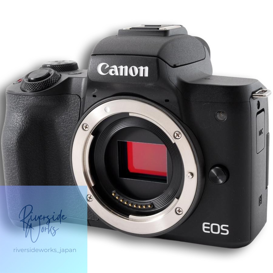 Canon EOS Kiss M Mirrorless Camera Kit Black Wi-Fi Bluetooth New
