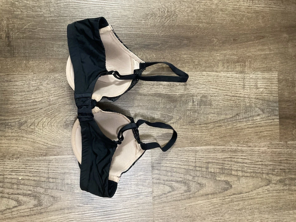 Warners Black Lace T Shirt Bra Underwired Size 36B - Image 3 of 4