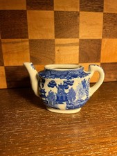 Toy Child Size Blue and White Blue Willow Teapot A1035, no lid