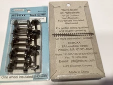 ReBoxx-4 36" HO Semi-scale wheels sets, 1.025" Axle Length, 12/ Pkg, NMRA RP-25