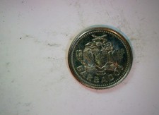 Barbados 1998 10 Cents Barbados 10 Cents (Flying fish / Coat of arms) Coin