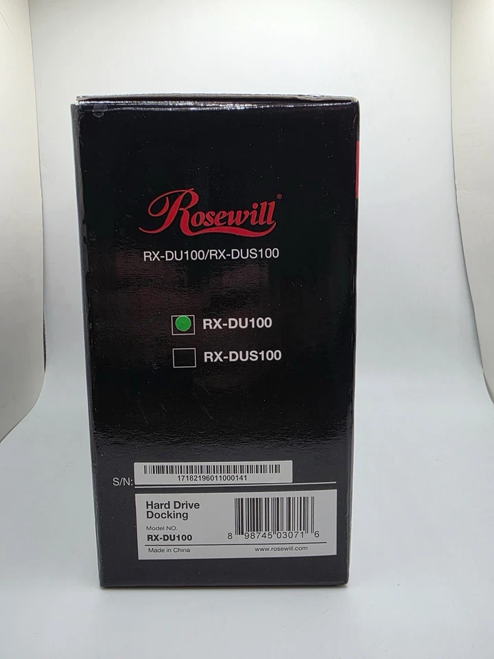 Rosewill RX-DU100 Hard Drive Docking Station USB 2.0 for 2.5”/3.5” SATA HDD - Image 4 of 4