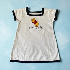 Vintage Disney Dress Winnie The Pooh 4T White Embroidery