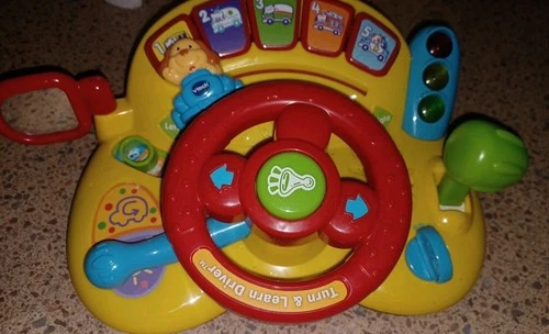WORKING VTech Turn and Learn Driver Educational Toy for Children With New Batts 