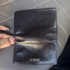 Gucci Brown Logo Folding Wallet for Women with Coin Zip  Card Slots