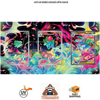 Mega Bisaflor Bisaknosp Bisasam Pokemon Extended Artwork Frame & Protective Case