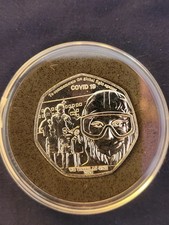COVID 19 PANDEMIC 50P GIBRALTAR 2020 50 PENCE COIN BUNC