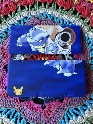 New Nintendo 3DS Faceplate Cover ''Pokemon'' Turtok Blau