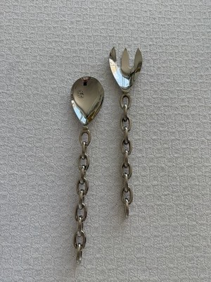 2-Piece Salad Serving Set Linky Link Flatwear Current Home Modern Contemporary