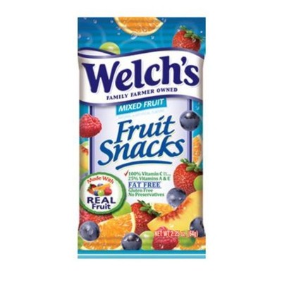 48x Welch's Fruit Snacks Mixed Fruit Bulk Snack Treats New Sealed 2.25oz