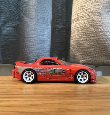 Hot Wheels Fast And Furious 95 Mazda Rx7 Custom Real Rider Gummireifen