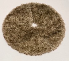 Faux Fur Christmas Tree Skirt Chestnut Brown Kohls Thick Decor 24"