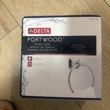 Delta Flynn Towel Ring SpotShield Brushed Nickel Bathroom Accessory