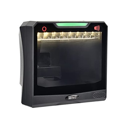 LENVII E688 Desktop Barcode Scanner 1D 2D QR USB freihändig grau