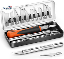 16 Pcs Exacto Knife Set, 3 Craft Knife and 13 SK5 Steel Blades, Precision Hobby