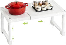 Expandable Cabinet Shelf Organizer  Adjustable Kitchen Counter Shelf,Multi-Functi