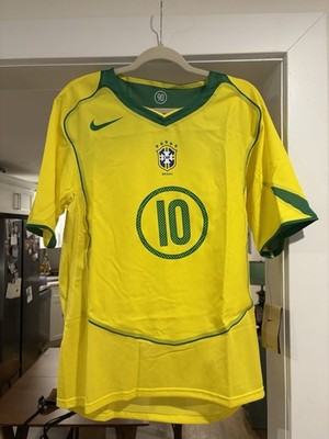 Size L - Brazil 2004 Ronaldinho Total 90 Jersey (2025 Reissue