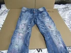 Dsquared2 Men's Skater Fit Jeans Blue Distressed Stretch, Size 48 W34 L31, Italy