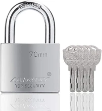 70mm Heavy Duty Lock Warehouse Waterproof Keyed Padlock High Security Padlock wi