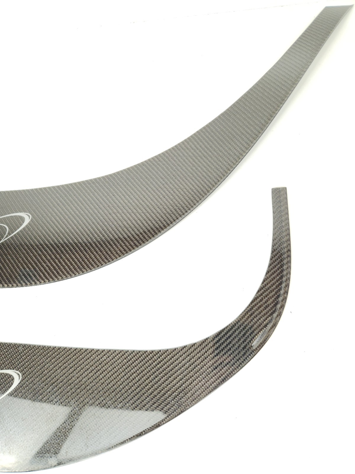 2012-2014 MCLAREN MP4-12C CARBON FIBER DOOR SCUFF PLATE TRIM COVER PANEL SET OEM
