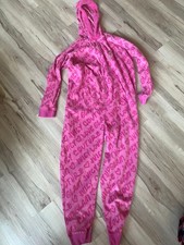 Juicy Couture Pink Graffiti One Piece Footed Fleece Pajamas Large