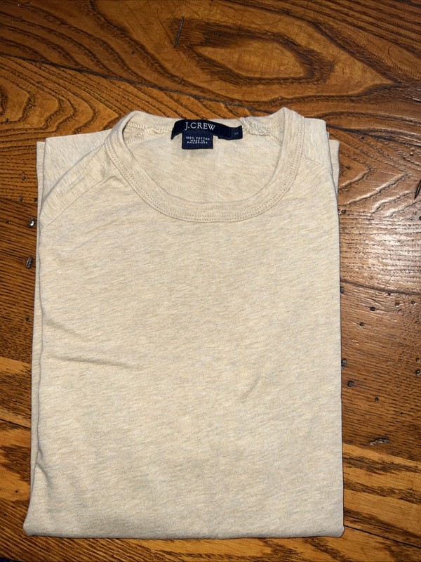 J. Crew Men’s Classic Crewneck T-shirt   Short Sleeved  100% Cotton Small