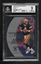 1999 Skybox Molten Metal Perfect Fit Silver Brett Favre #2PF BGS 9 MINT HOF 0q3