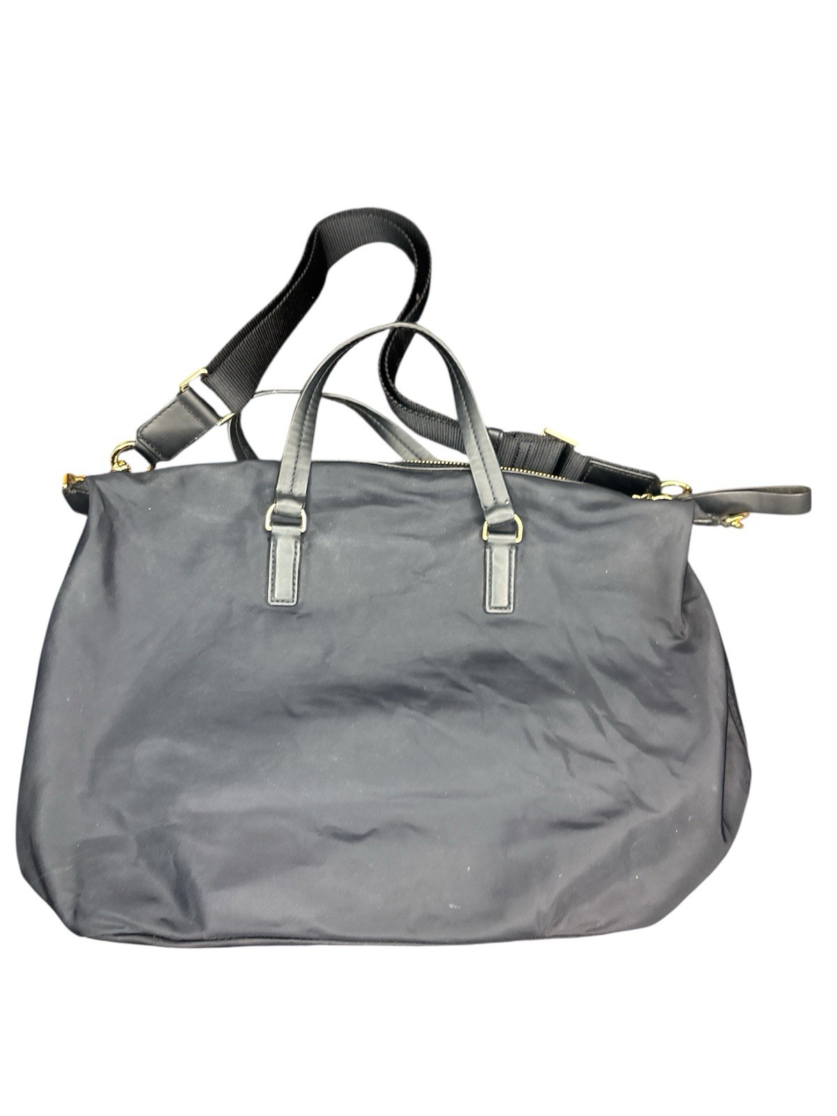 TORY BURCH Tilda Women's Black Nylon Slouchy Satchel Shoulder Bag EUC! $278 thumbnail 2