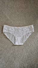NWOT Victoria's Secret Vintage Sheer Nylon Lace Pale Pink Bikini Panty Sz M 2009