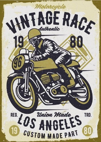 Retro Vintage Classic Man Cave Garage Old Sign Self Adhesive Vinyl Sticker