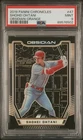 2019 Chronicles Obsidian Orange Prizm #47 Shohei Ohtani /50 PSA 9 Dodgers Angels