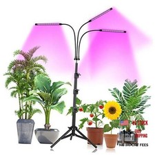 Plant Grow Light with Stand Adjustable 15-47 Inch,Tri-Head Floor 3-Head Large