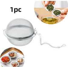 1 pc 304 Stainless Steel Tea Infuser Filter B...