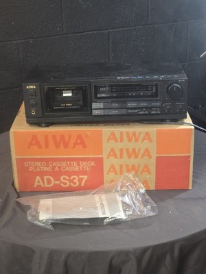 Vintage Aiwa AD-S37 Tape Deck Stereo Cassette Player Recorder Deck Receiver