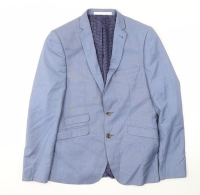 Burton Menswear London Blau Blazer Herren 38 Slim Fit