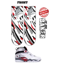 JORDAN 8 BUGGS BUNNY SOCKS TO MATCH