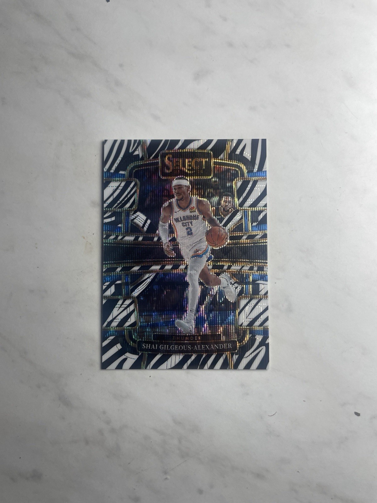 2023-24 Panini Select - Concourse Shai Gilgeous-Alexander #57 Zebra Prizm