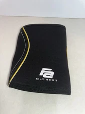 Fit Active Sports Flex Compression Knee Sleeve – Size L, Black, Gym Support