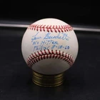 Lew Burdette Signed Baseball Auto Inscribed No Hitter Phillies 8-18-60 ZJ22582