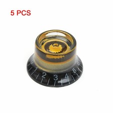 5Pcs Custom LP Black&Gold Guitar Speed Dial Knobs Control Knobs For Les Paul SG