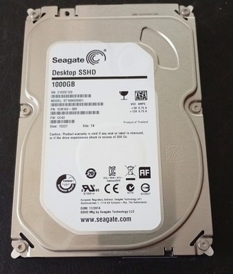 Seagate ST1000DX001 Desktop SSHD 1TB 3,5'' SATA Hybrid-Festplatte + 8GB SSD Cache