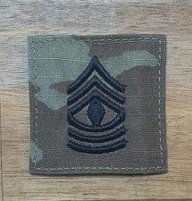 US Army First Sergeant 1SG E8 E-8 Rank OCP Hook And Loop
