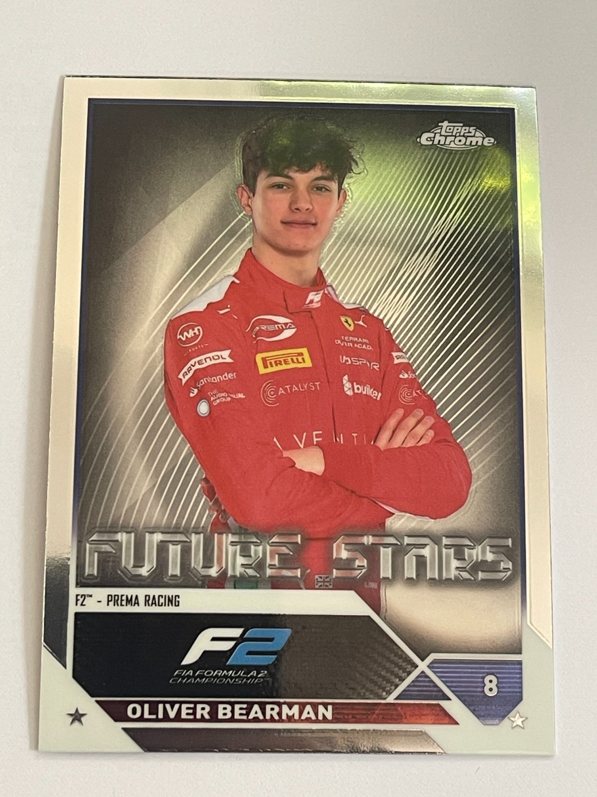 2023 Topps Chrome Formula 1 F1 F2 Prema Oliver Bearman Future Stars #71
