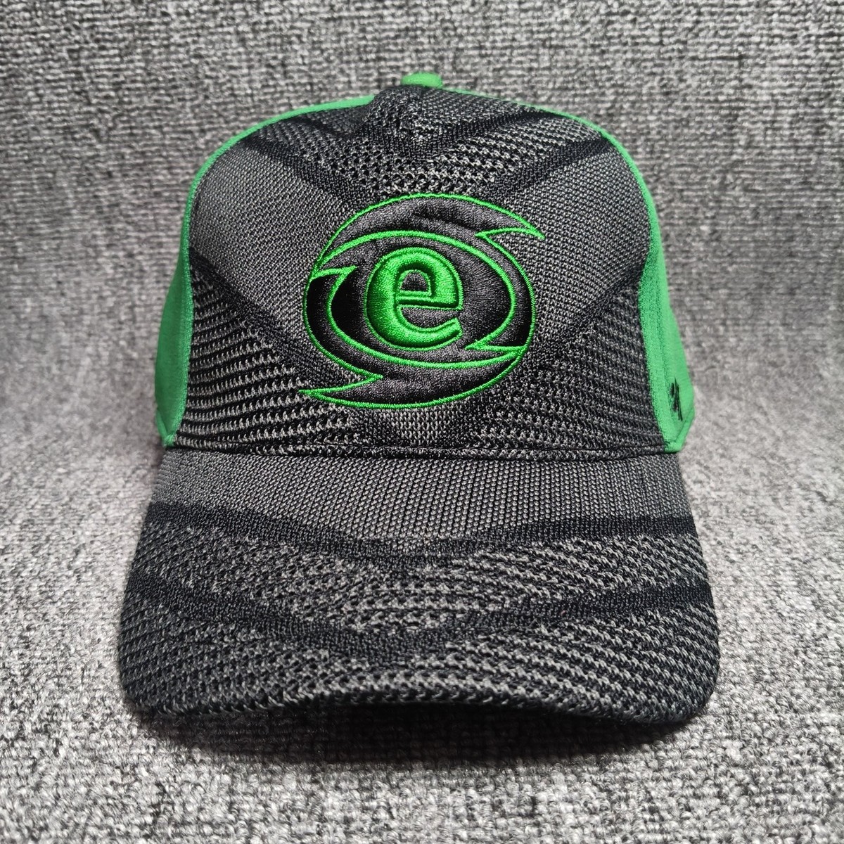 '47 Brand Black Green Adjustable Baseball Cap Curved Brim Strapback