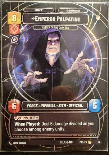 Star Wars Unlimited Regional Qualifier Promo Card Emperor Palpatine FOIL