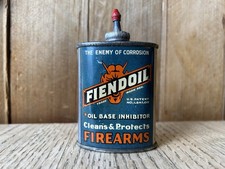 Rare Vintage Oiler- FIENDOIL Oil Can Oiler Guns Firearms-Gas Oil Advertising