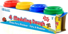 BAZIC Modeling Clay 4 Color, Assorted Colors Light Dough Art Craft, Non Toxic Gi